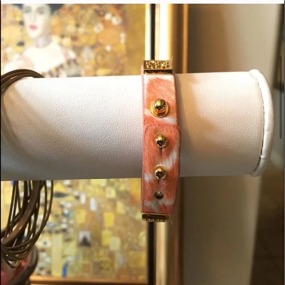 CORAL BRACELET Set of 2 Rustic Cuffs!